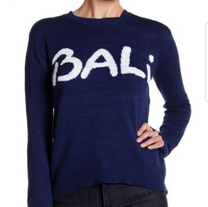 Michael Stars Bali blue sweater size S